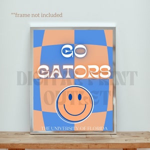 florida gators college dorm wall art downloadable graphic poster