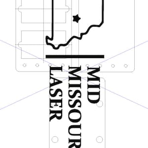 Aluminum Metal Business Card Jig / Fixture Small Lightburn & SVG Download File for Laser Engravers, Fiber, Co2 and Diode Lasers