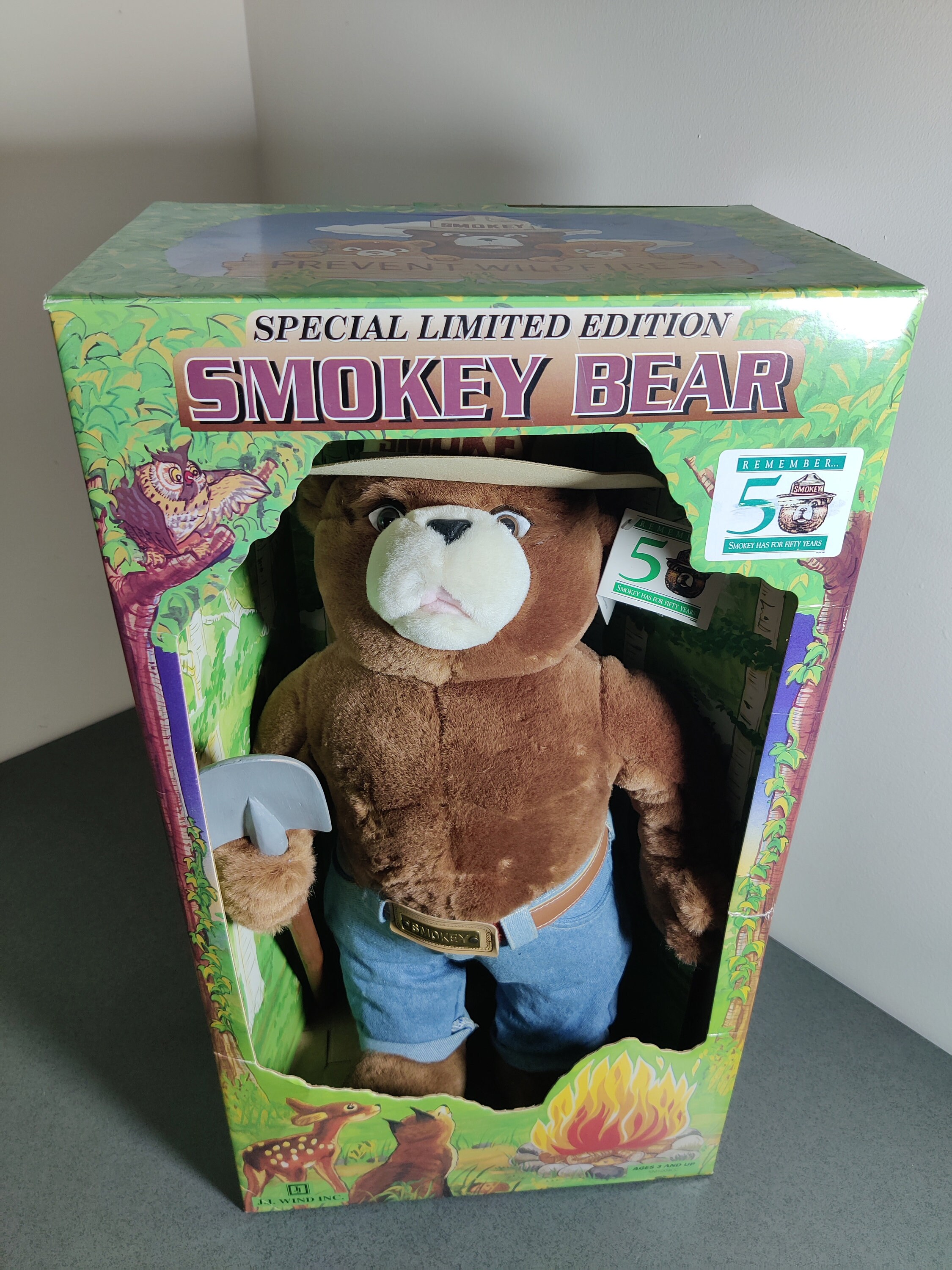 Special Limited Edition Smokey Bear 50th Anniversary Plush Stuffed - Main Image