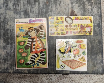 Vintage Mcdonalds Mcdonaldland Citizen Certificate Big Mac Burger