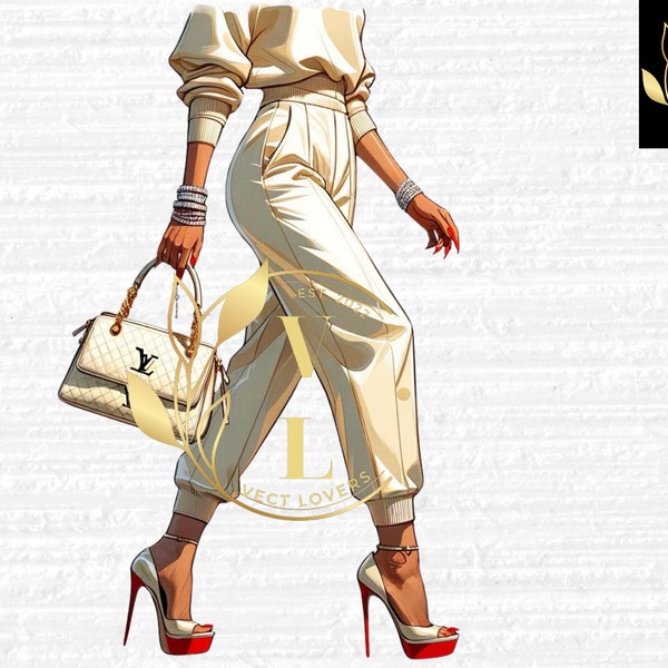 Fashion Illustration, Purse Clipart PNG, Fashion Accessories, DIGITAL DOWNLOAD