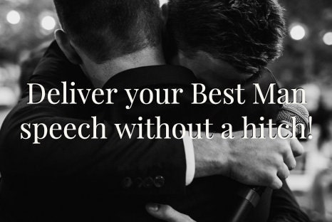 Best Man Speech - Examples, Workbook & Template - Etsy