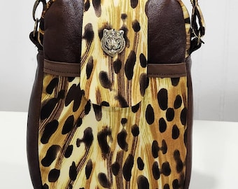 Crossbodytas met luipaardprint
