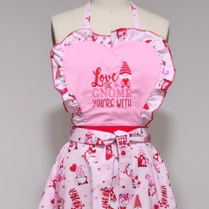 Tablier de Saint-Valentin gnome
