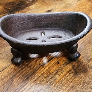 Vintage Cast Iron Bathtub Soap Dish