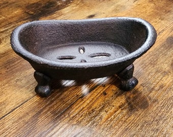 Vintage Cast Iron Bathtub Soap Dish