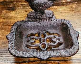 Vintage Bird Cast Iron Soap Dish