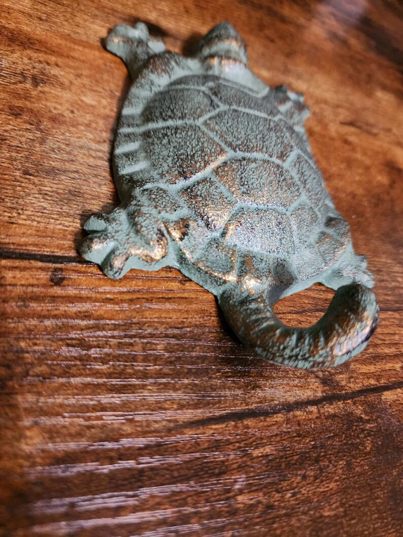 Vintage Cast Iron Turtle Wall Hook Etsy
