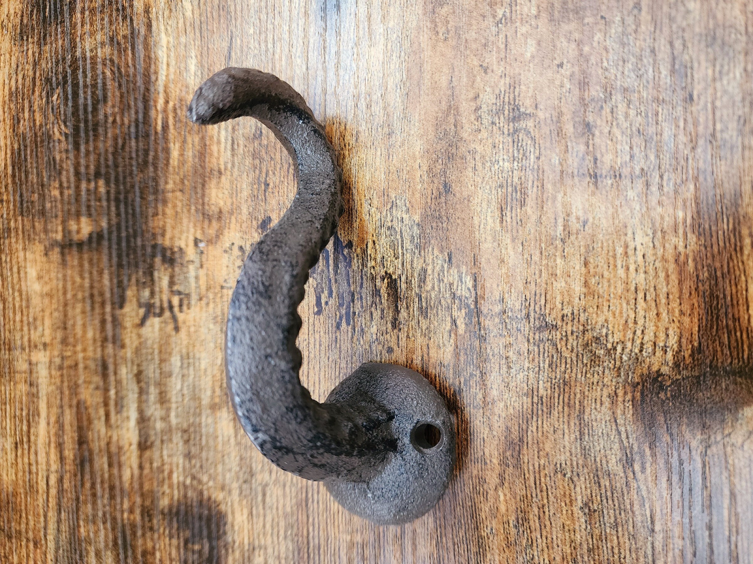 Vintage Octopus Tentacle Cast Iron Wall Hook 