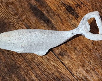 Vintage Cast Iron White Whale Bottle Opener