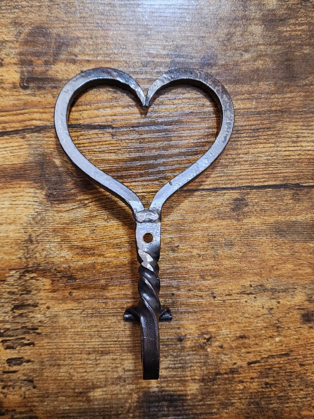 Metal Heart Wall Hook Decor Etsy