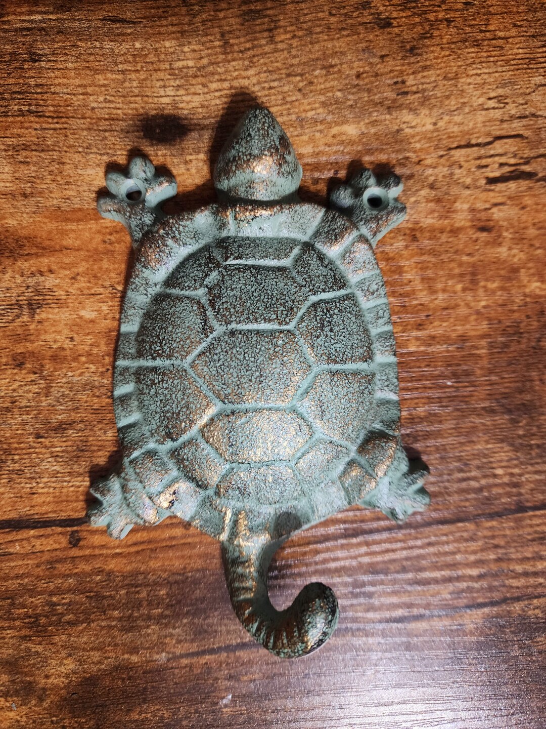 Vintage Cast Iron Turtle Wall Hook Etsy