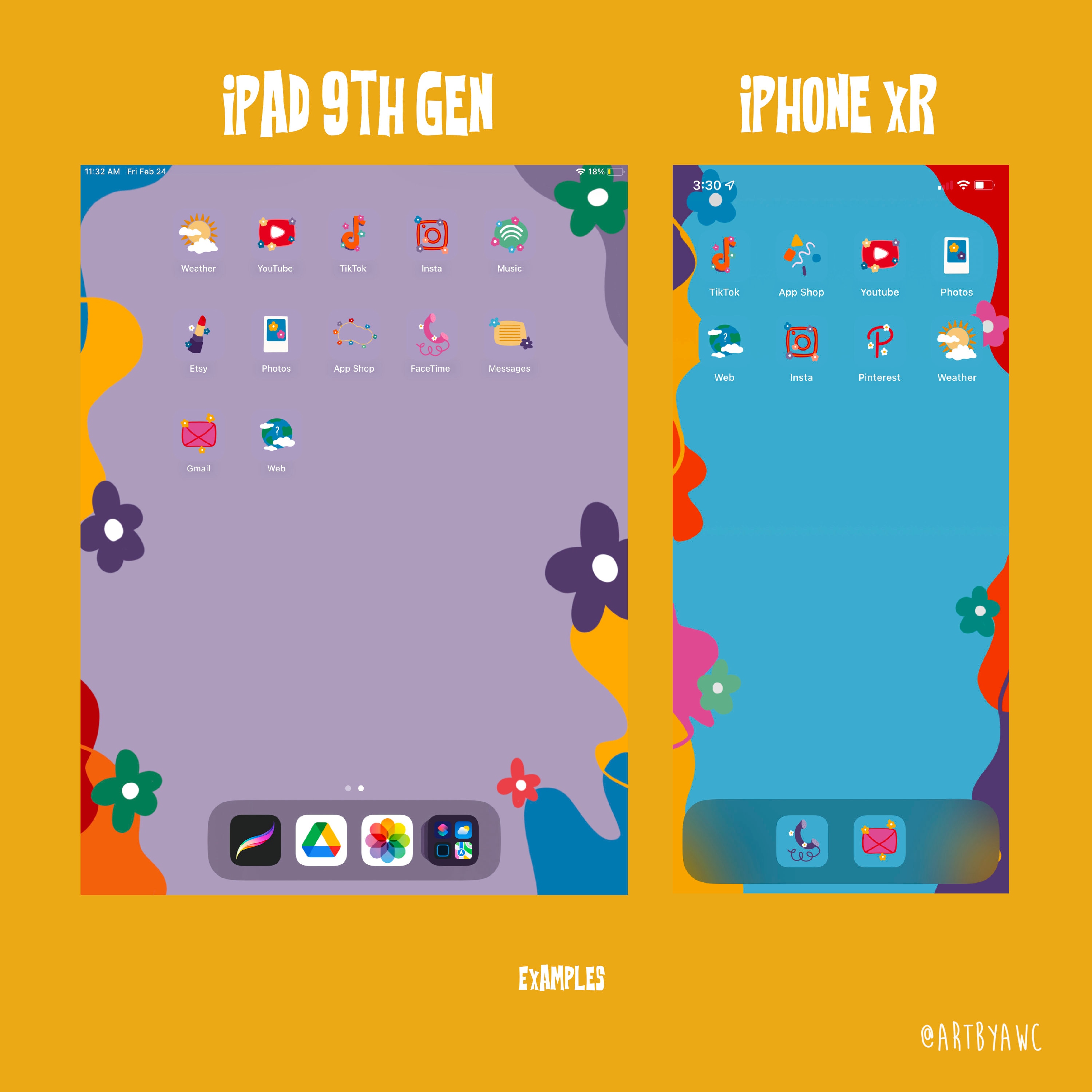 Colorful App Icons for Iphone / Ipad - Etsy