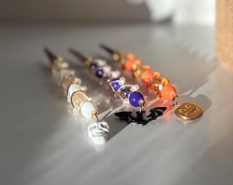 Halloween Mini Beaded Fairy Clip: Jewelry Helper Keychain