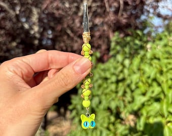 Beaded Fairy Keychain Clip: Bracelet Helper, ATM Clip