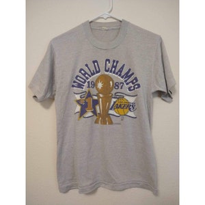 Vintage 1987 Los Angeles Lakers NBA Champions Single Stitch -  Canada  in 2023