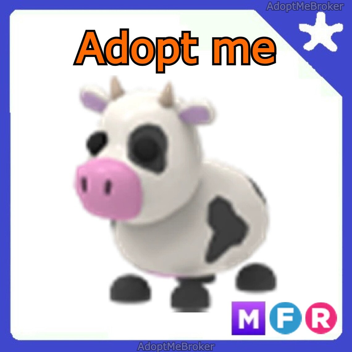 MFR Cow mega Fly Ride Quick Delivery Adopt Me Etsy