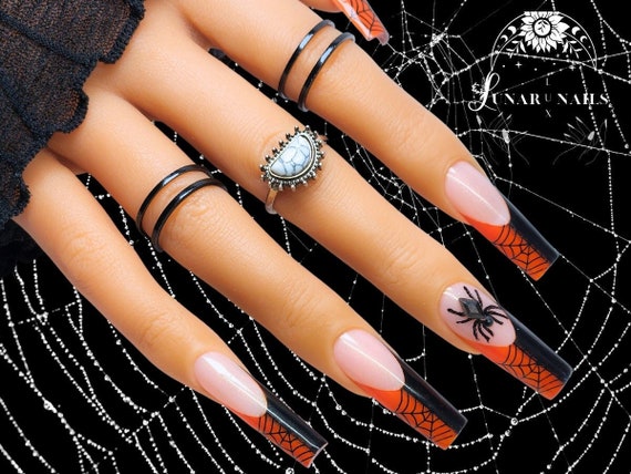 Halloween French Tips