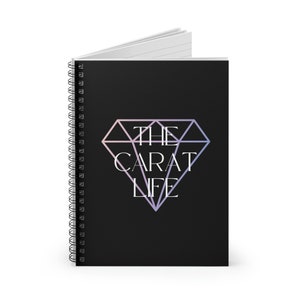The Carat Life Seventeen Kpop Lined Spiral Notebook | Soft Cover Journal | Planner
