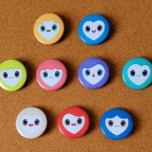 TWICE LOVELYS Pinback Buttons | Pins | Kpop Badges | Cute Magnets | Member Set | Merch for ONCE | Wearable Accessory | Gift for Her or Him