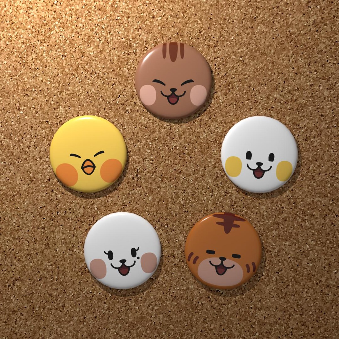 ONEUS 5 Member Pinback Buttons | Pins | Kpop Badges | Cute Animal ...