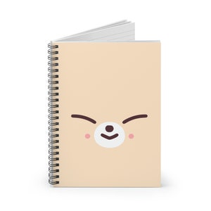 FoxINy IN Jeongin Stray Kids Kpop Lined Spiral Notebook | Soft Cover Journal | Planner