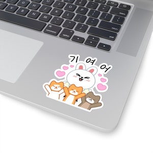 SKZoo Leebit SoonDoongDori Niedlicher Kpop Sticker | Streunende Kinder Lee Know Cats | Vinyl | Kuss Cut | Aufkleber | Merch für Stay | Geschenk für Sie & Ihn