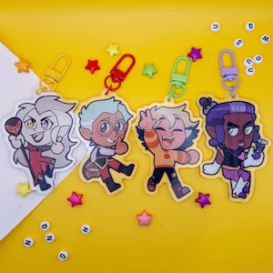 Porte-clés Eda, Raine, Darius et Vee de l'HO