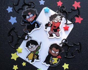 Batboys akrylnyckelringar