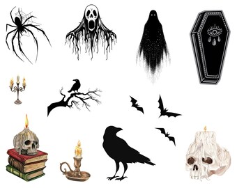 ゴシックハロウィンフォリオキット：不気味なDIYスクラップブック