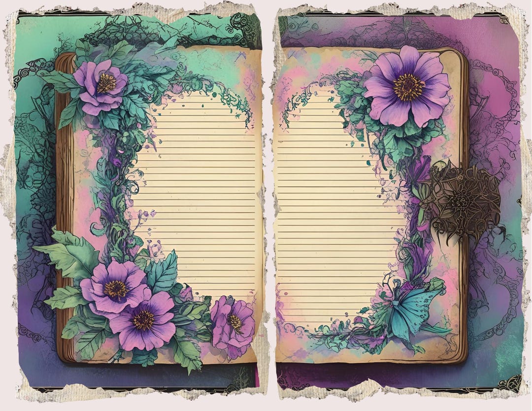 Gothic Pastel Junk Journal Kit {38} Pages | DIY Crafting | Dark ...