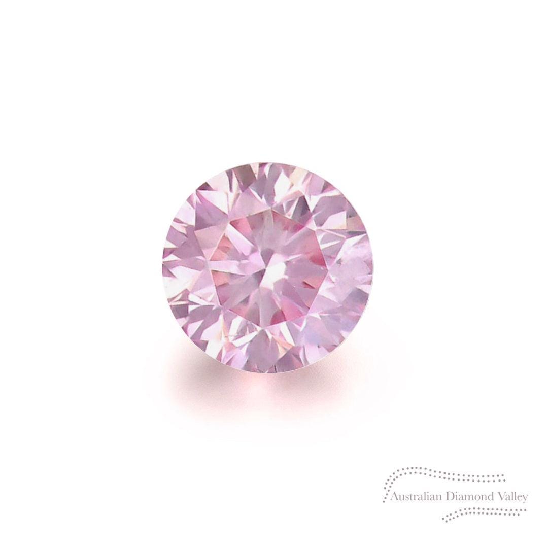 0.07ct 本物のオーストラリア産アーガイル産ピンクダイヤモンド - 6PP