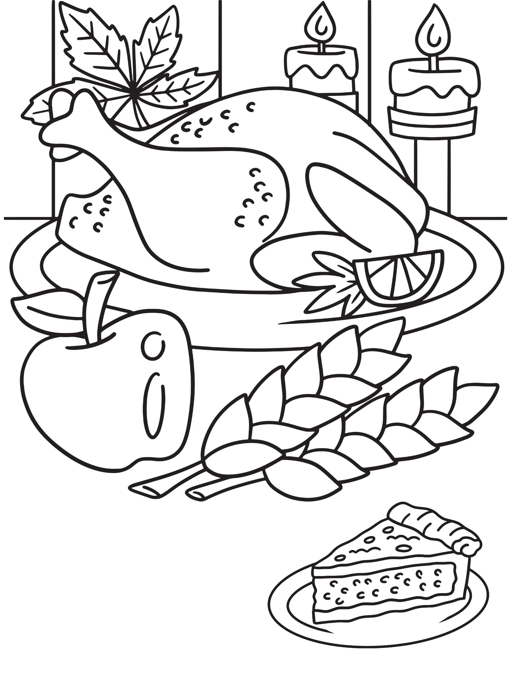 Thanksgiving Coloring Pages - Etsy