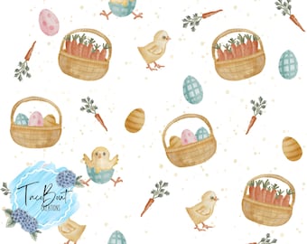 Ostern, Küken, Frühling, Muster in 300 DPI