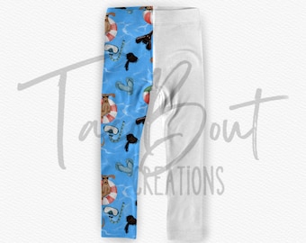 Leggings mock-up, Procreate mock-up, Photoshop mock-up, realistic clothing mockup, kids clothing mock-up