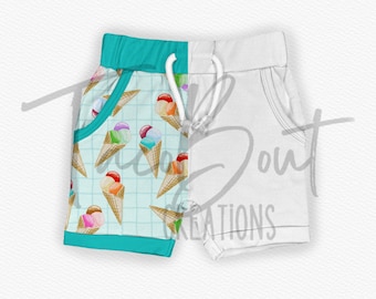 Shorts mock-up, Procreate mock-up, Photoshop mock-up, realistic clothing mock-up
