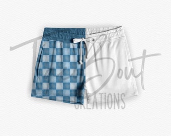 Women’s Shorts mock-up, Procreate mock-up, Photoshop mock-up, realistic clothing mock-up