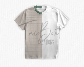 Mock-up di t-shirt, mock-up Procreate, mock-up di Photoshop, modello di mock-up di camicia, modello di mock-up di abbigliamento realistico