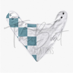 Baby bib mock-up, bandana bib mock-up, realistic Procreate mock-up, realistic Photoshop mock-up, customizable clothing mock-up