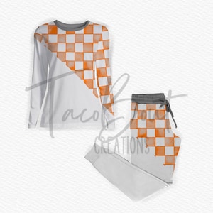 Women’s pajama set mock-up, PROCREATE mock-up, Photoshop mockup, realistic clothing mock-up