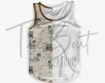 Mock-up di canotta tascabile, mock-up di maglietta, mock-up di Procreate, mock-up di Photoshop, modello di mock-up di maglietta tascabile, modello di mock-up di abbigliamento realistico