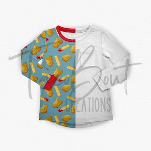 Longsleeve pocket shirt mock-up template, realistic clothing mockup template, Procreate mock-up template, Photoshop mock-up template