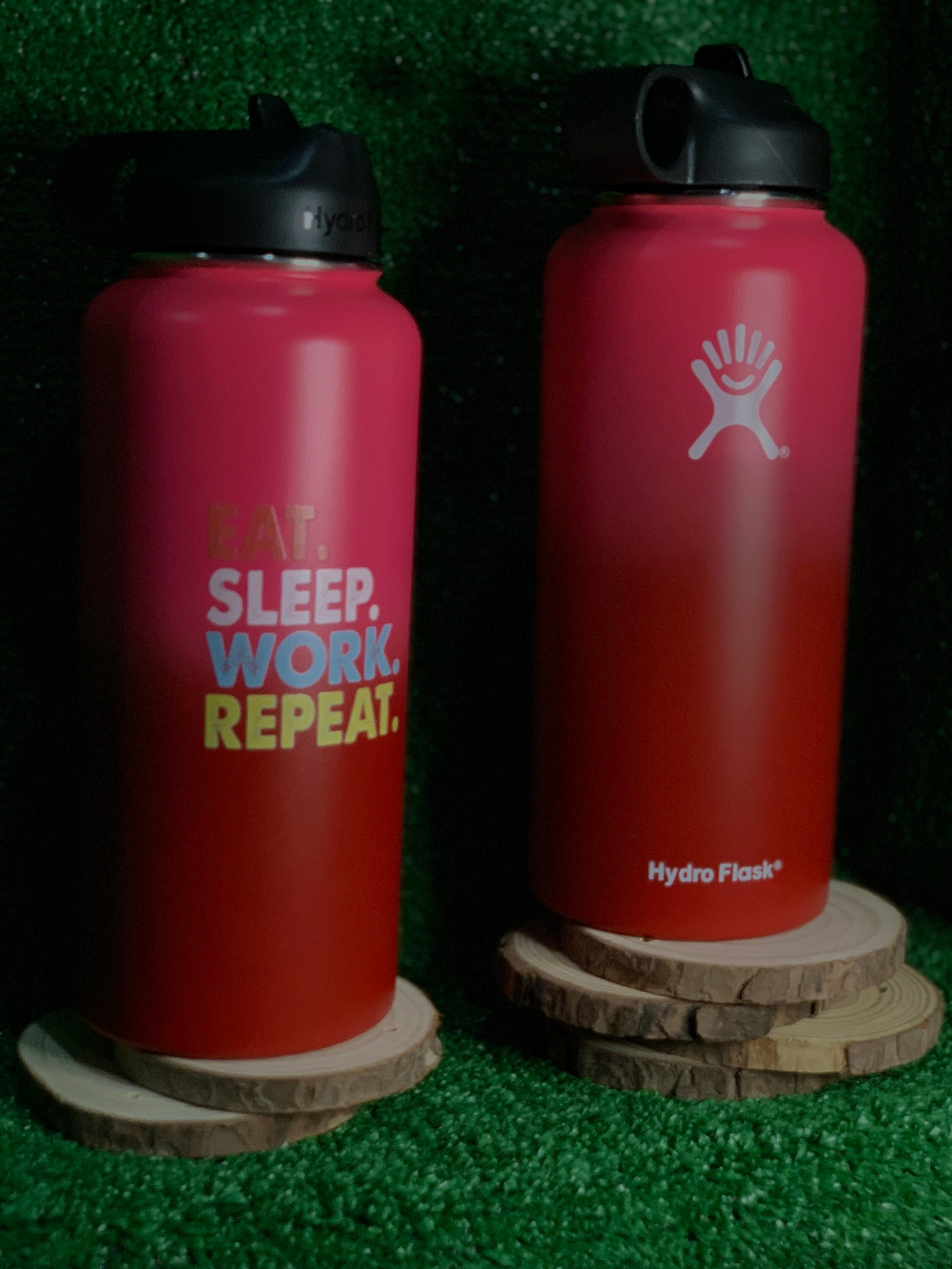 OMBRE Edition Hydro Flask 32oz With [eat Sleep Work Repeat] Logo *AVAILABLE  in Different Ombre Color Combo Bottle Wide Mouth Straw Lid - Etsy