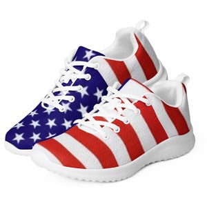 Usa Flag Sneakers Etsy