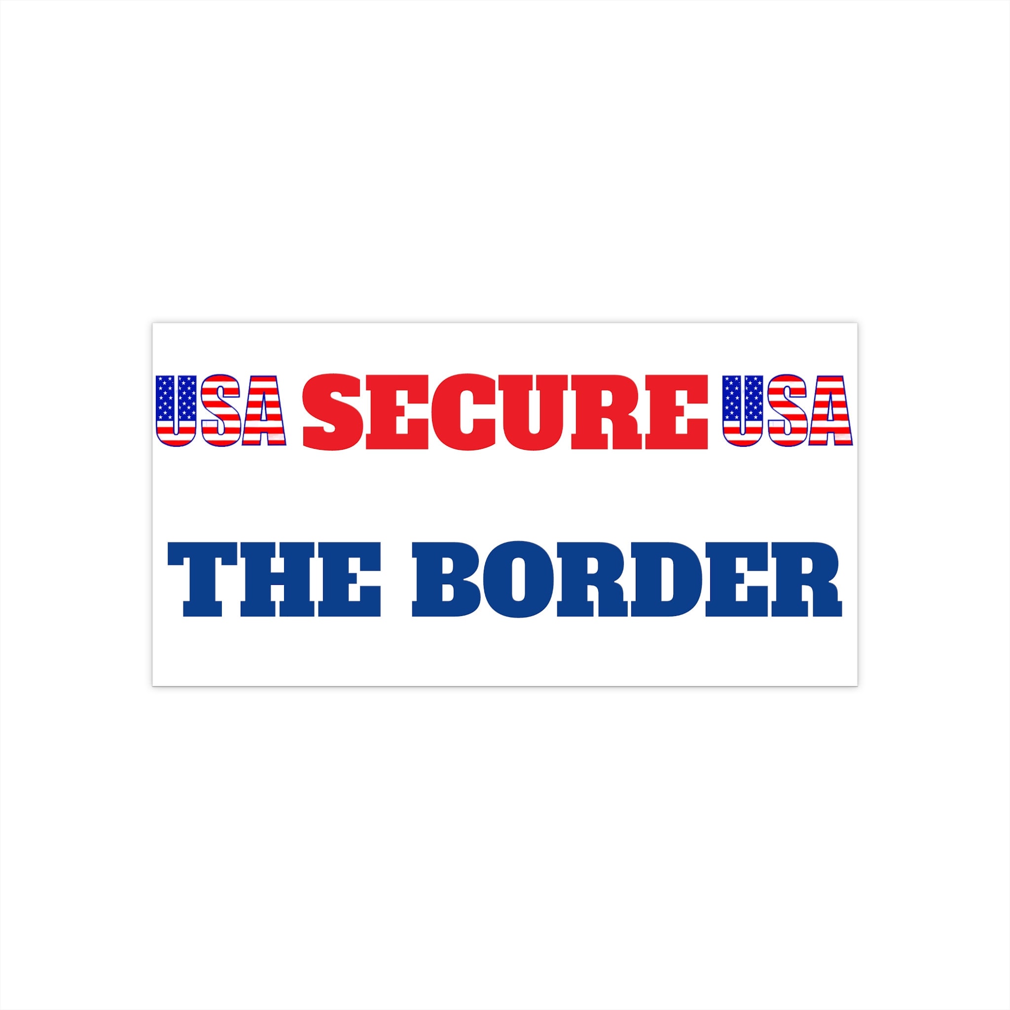 Secure the Border Bumper Sticker - Etsy