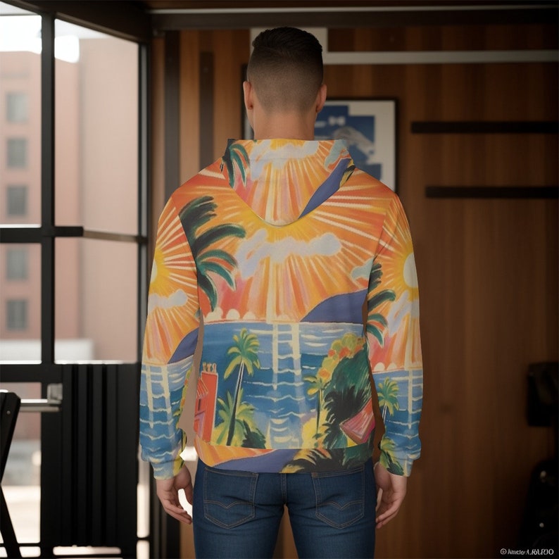 All-Over Print Men's Pullover Hoodie image 1
