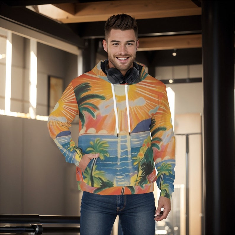 All-Over Print Men's Pullover Hoodie image 4