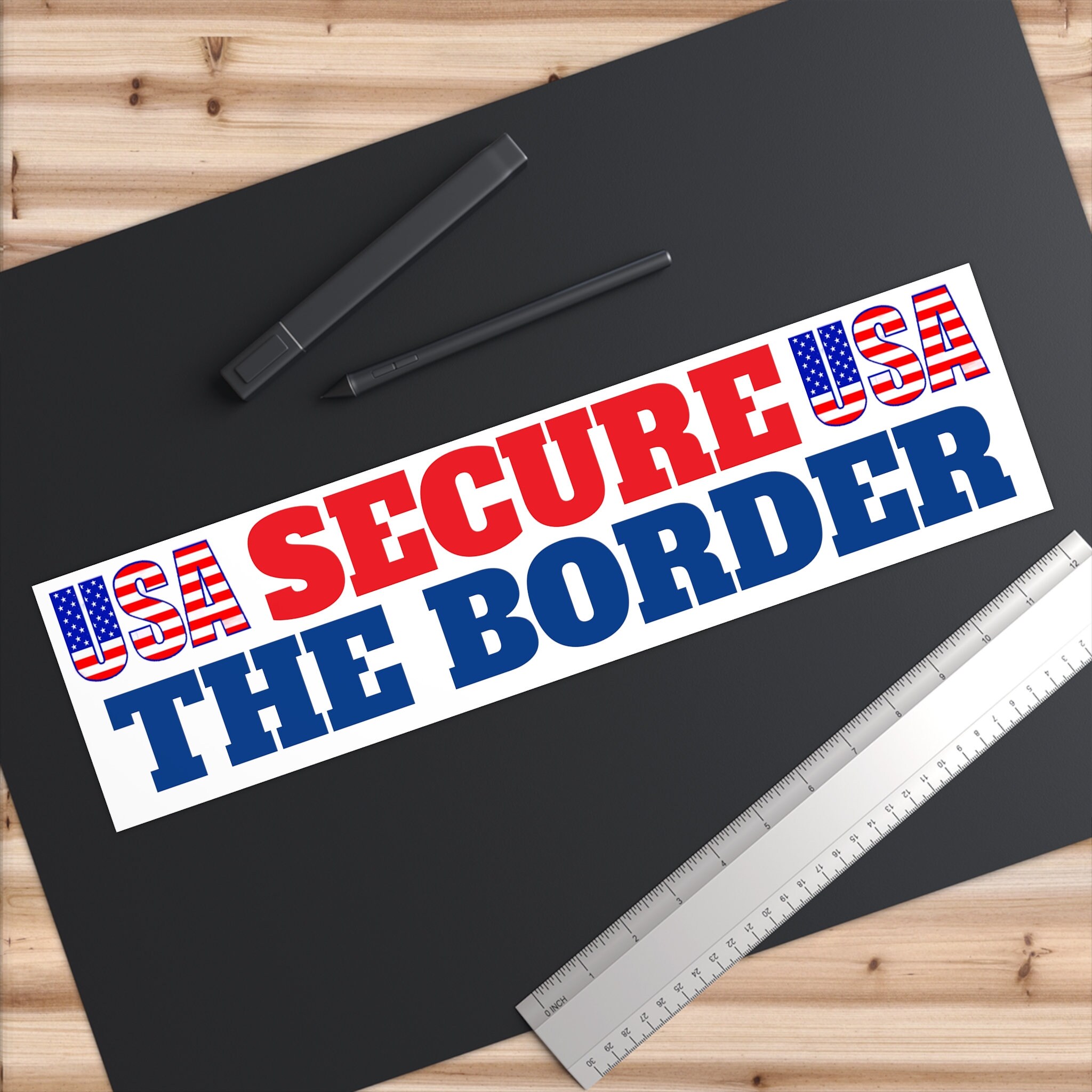 Secure the Border Bumper Sticker - Etsy