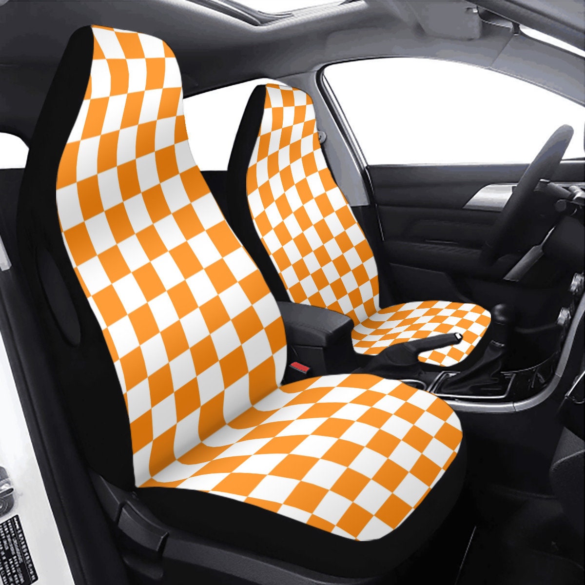 Auto Drive 2PC High Back Quilted Seat Covers PU India
