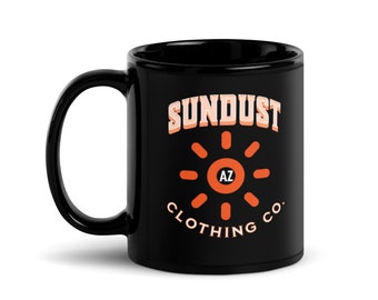 SunDust Clothing Company Black Glossy Mug